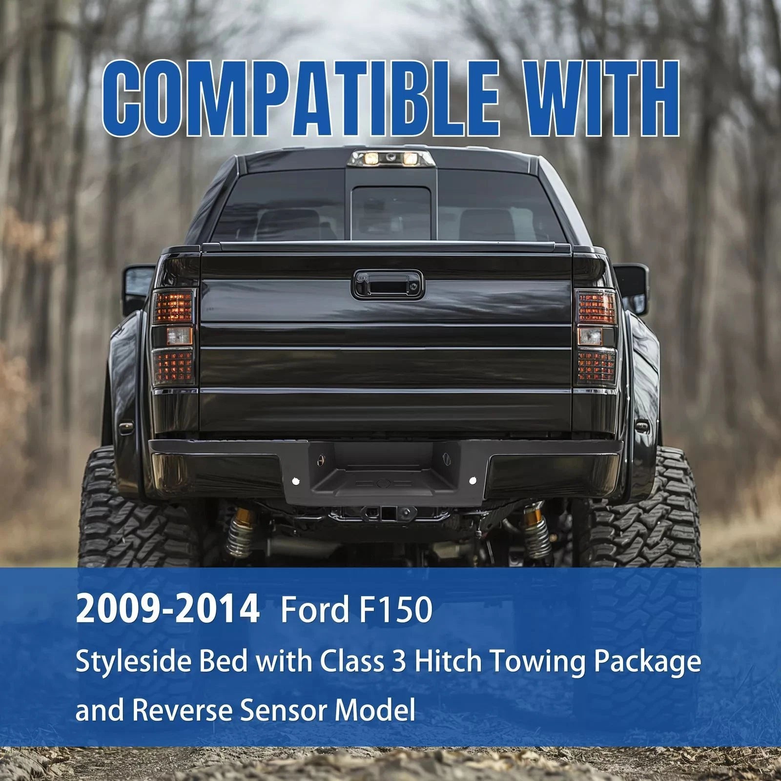 Rear Bumper Top Step Pad Cover for Ford F-150 (2009–2014) #9L3Z17B807C