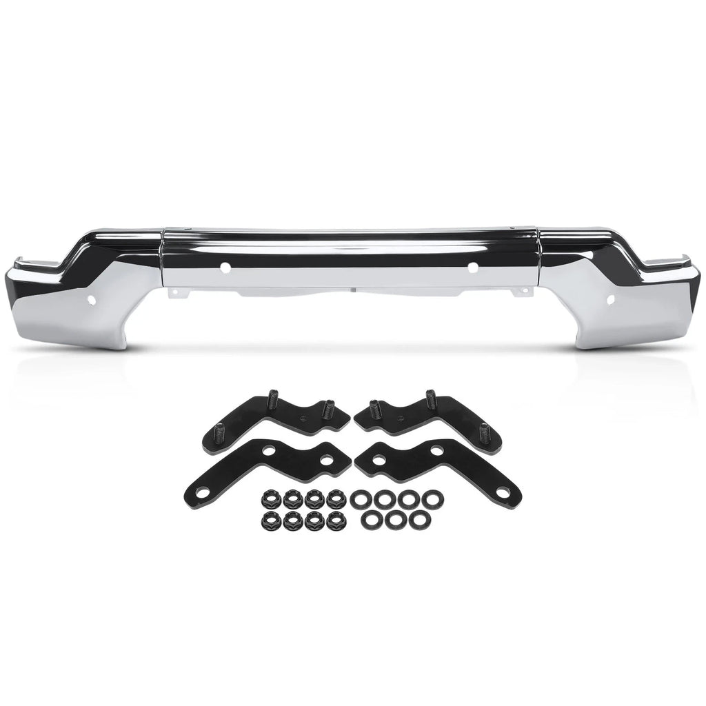 Chrome Steel Front Bumper for GMC Sierra 1500 (2019–2021) w/ Park Sensors