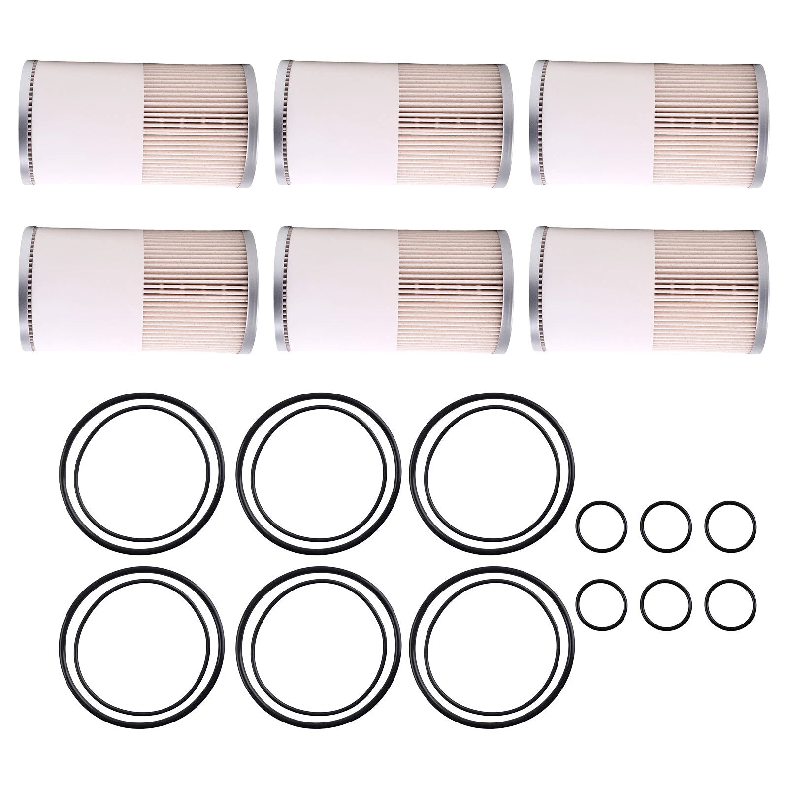 Set of 6 Fuel Water Separator Filters for Davco 382 (YYYY–YYYY)