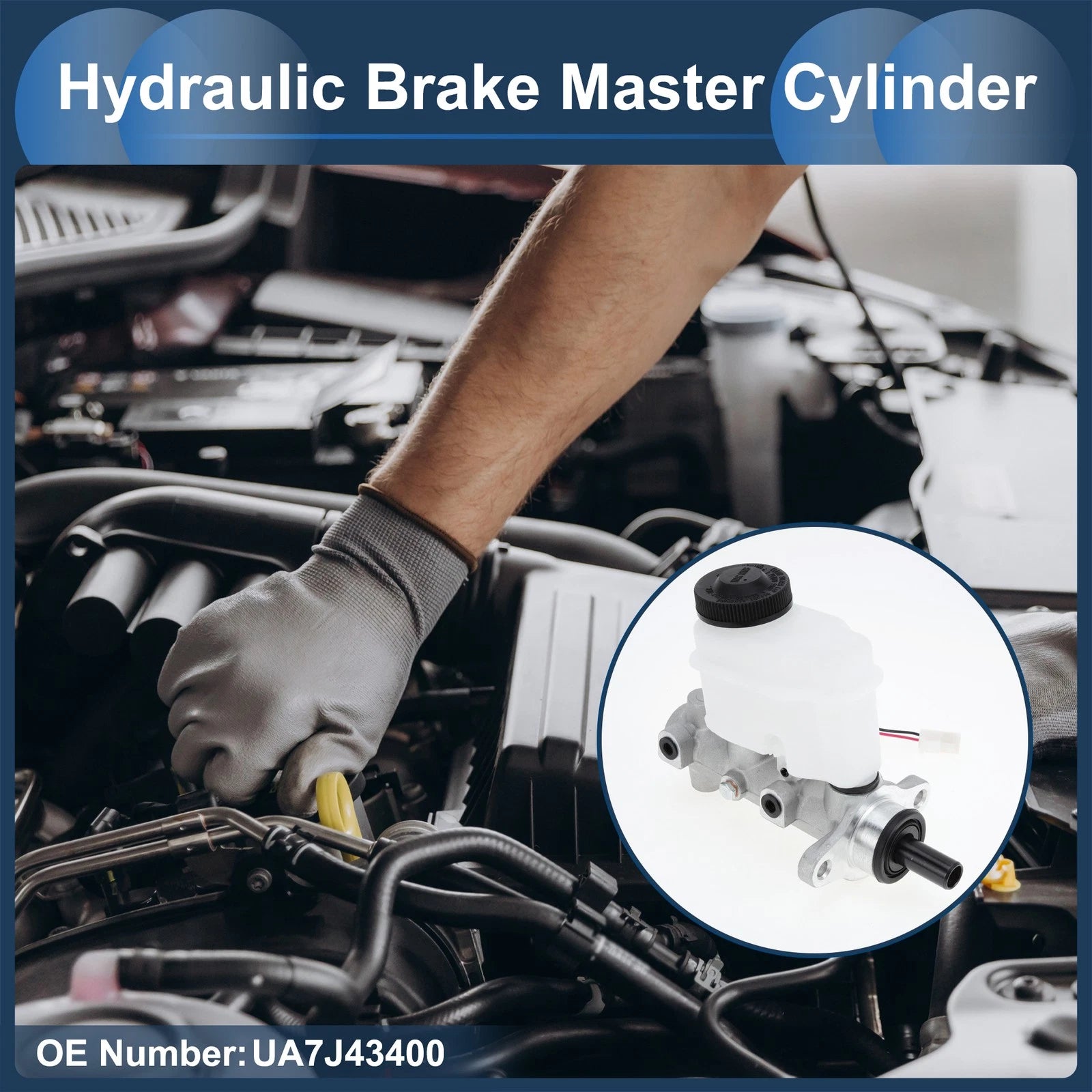 Brake Master Cylinder Reservoir No.UA7J43400 for Mazda BT-50 (2006–2021)