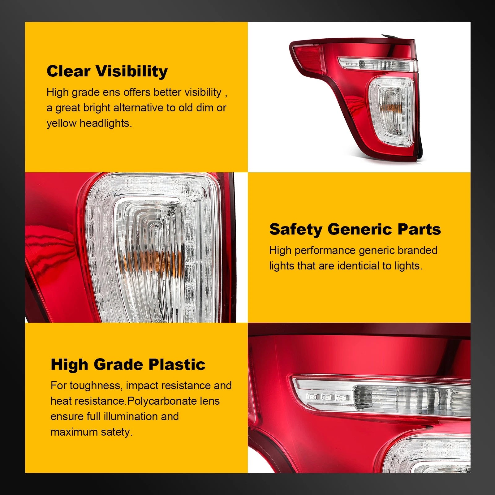 LED Tail Light Assembly for Ford Explorer (2011–2015)