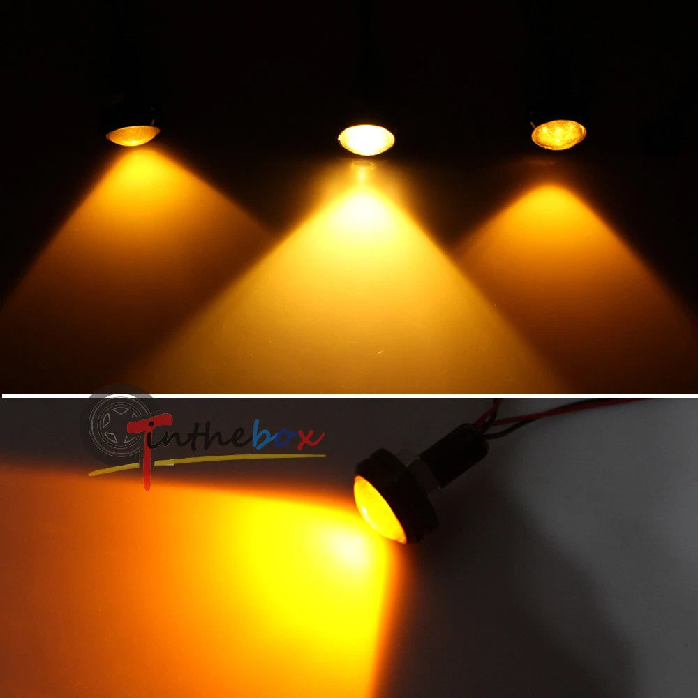 3PCS Amber LED Front Grill Driving Lights for Ford F150 (2009–2017)