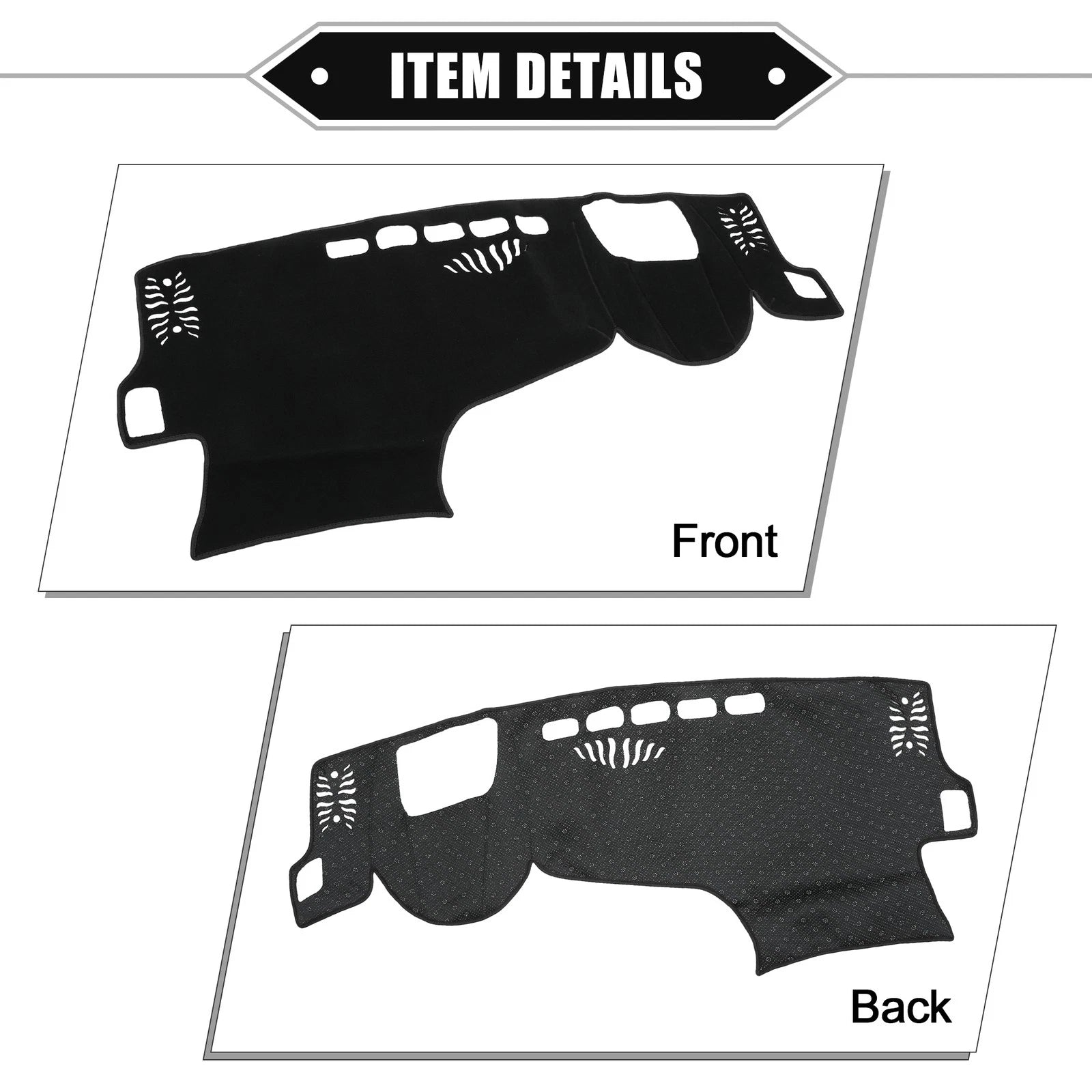 Dashboard Cover Mat for Lexus NX 250/350/450h (2022–2023) Black
