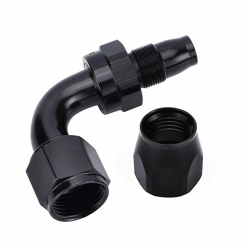 1x AN8 90 Degree Swivel Hose End Fitting Adaptor for Oil/Fuel Line