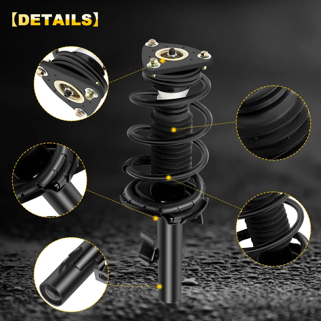 Set of 2 Front Complete Struts for Mazda 3, Mazda 5