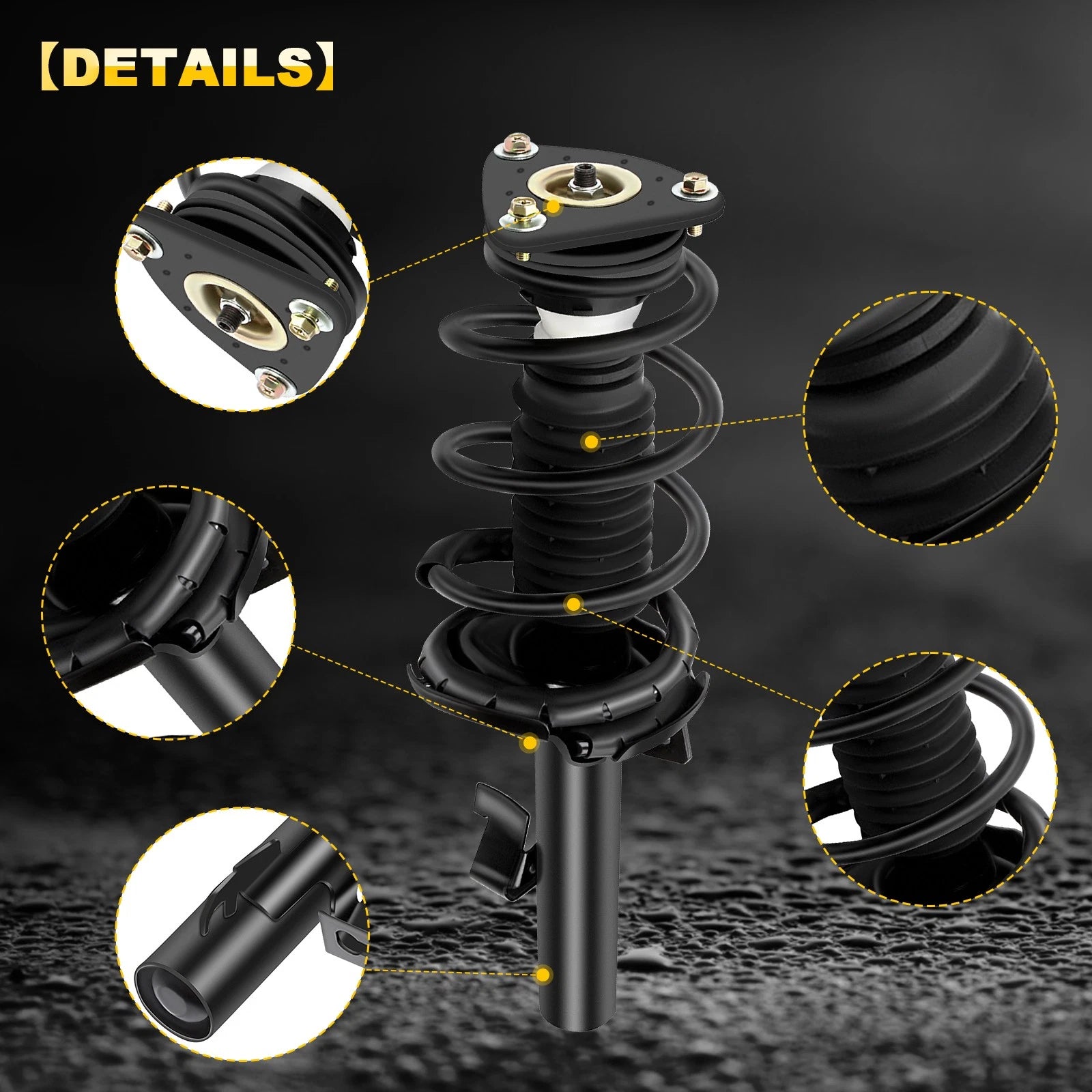 Set of 2 Front Complete Struts for Mazda 3, Mazda 5