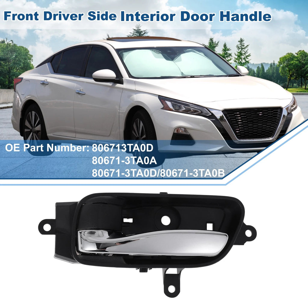 Front Passenger Side Interior Door Handle for Nissan Altima (2013–2018) No. 806713TA0D