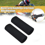 2X Anti-Vibration Foam Handlebar Grips for Motorcycle Motorbike