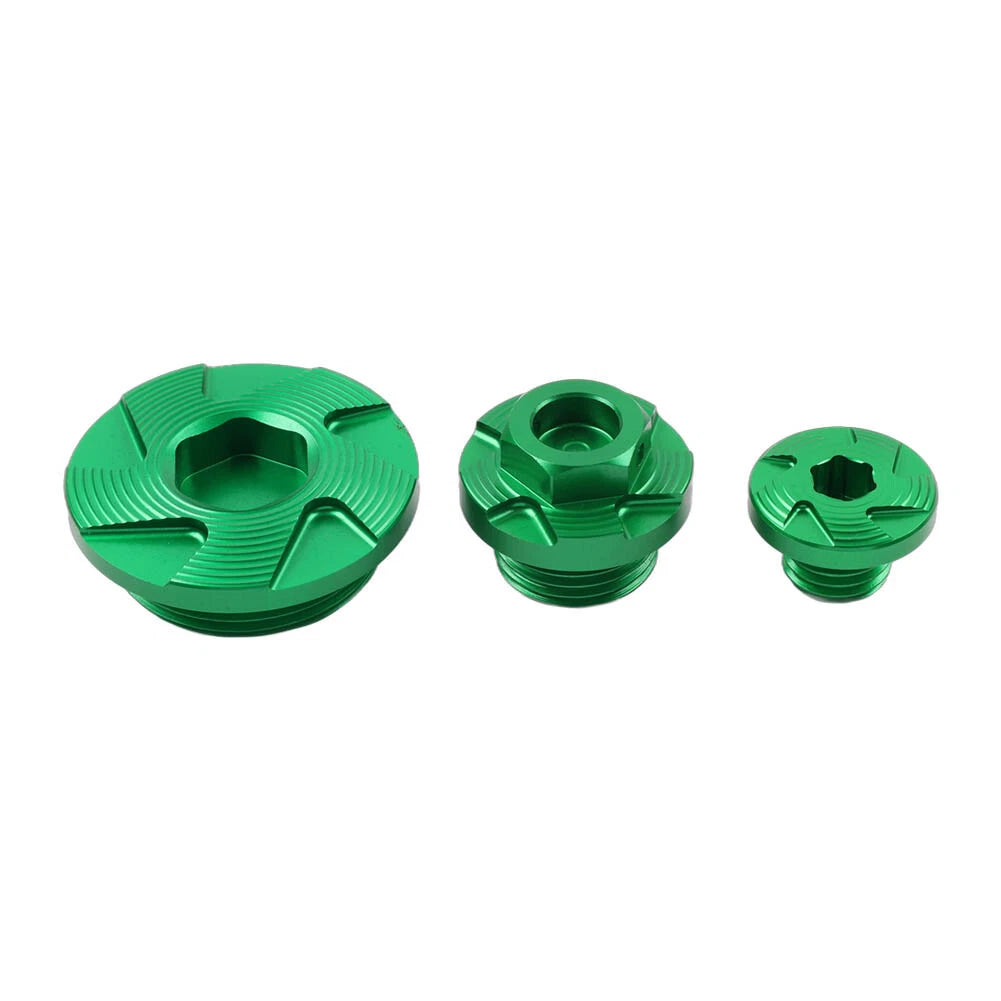 Set of 4 Engine Timing Oil Filter Plugs for Kawasaki KX250/KX450/KLX450R
