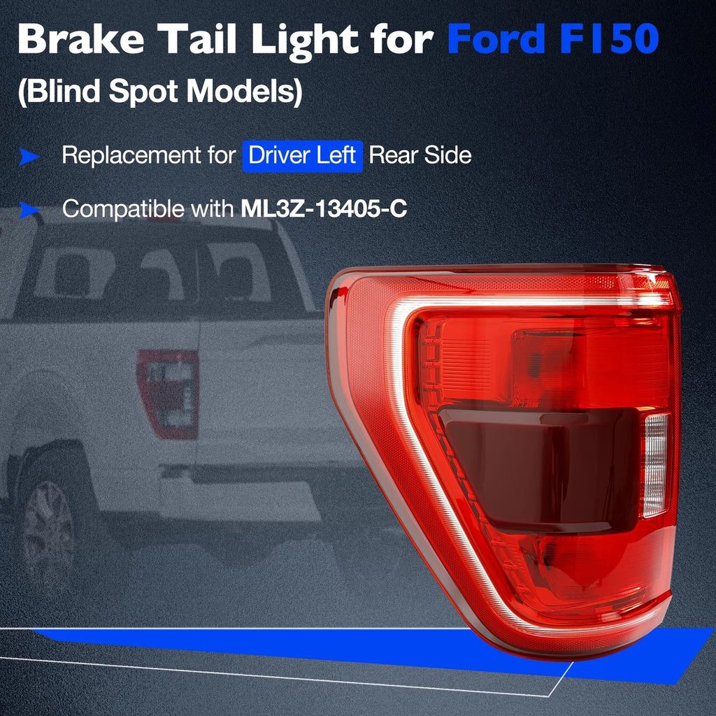 Driver Side LED Tail Light for Ford F150 (2021-2023)
