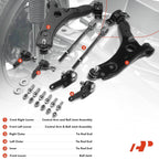 Set of 8 Front Lower Control Arm Ball Joints Tie Rods for Ford Focus (2000–2004)