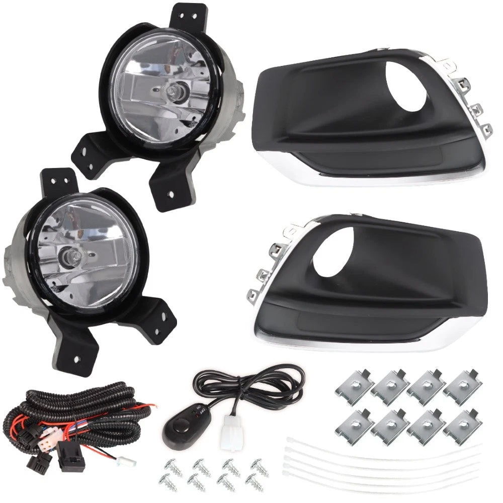 Pair Clear Lens Fog Lights for Chevy Trax (2017–2019)