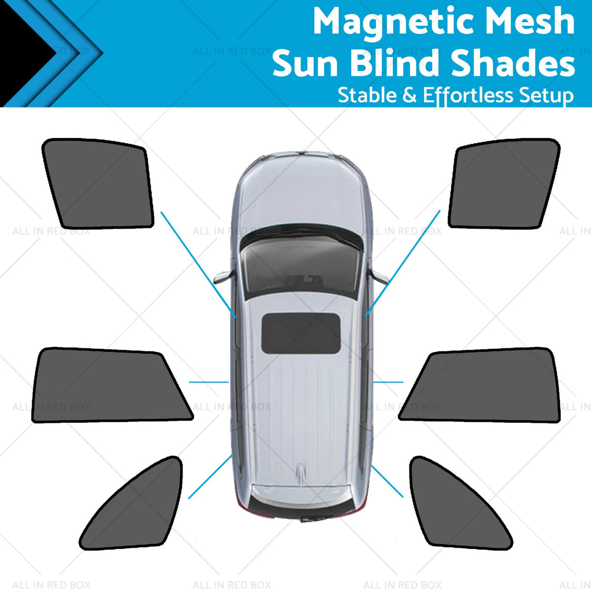 Magnetic Mesh Sun Blind Shade for Subaru Outback (2015–2020)