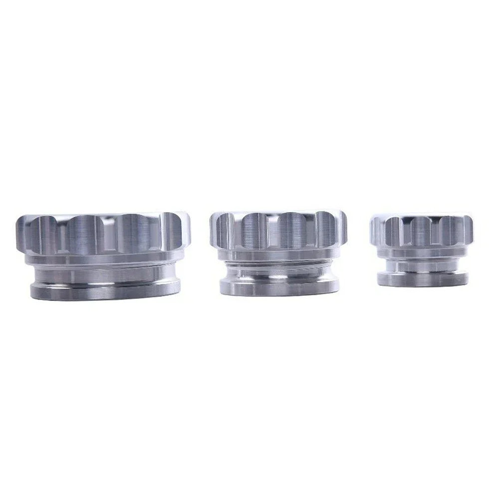 2 x 50.8mm Aluminium Weld On Filler Neck And Cap Water Tank Sliver