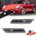 2X Clear Lens Front Side Marker Lights for Porsche 911 (2005–2012)