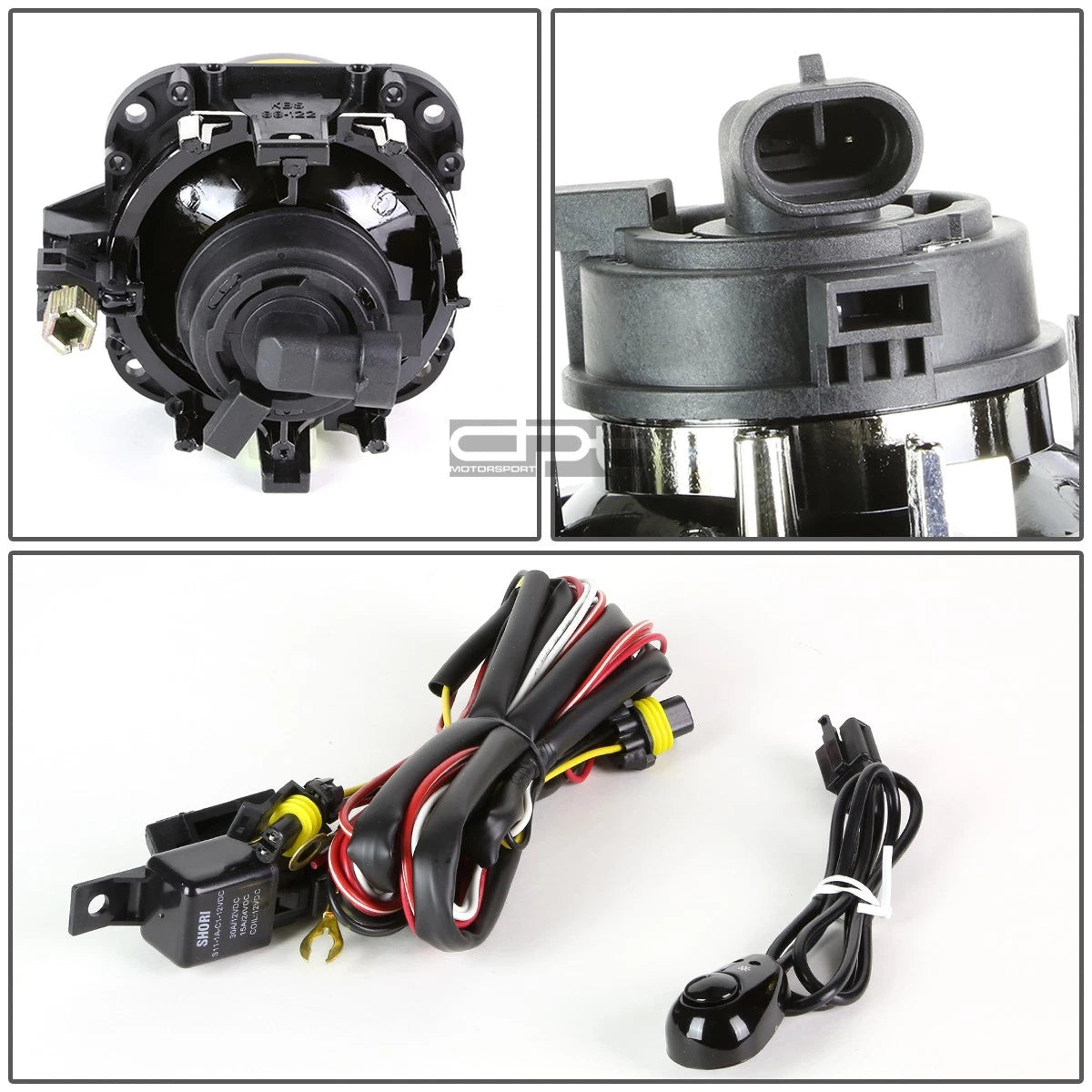 Fog Light Lamp Pair + Switch for Mitsubishi Eclipse Galant (2002–2008)