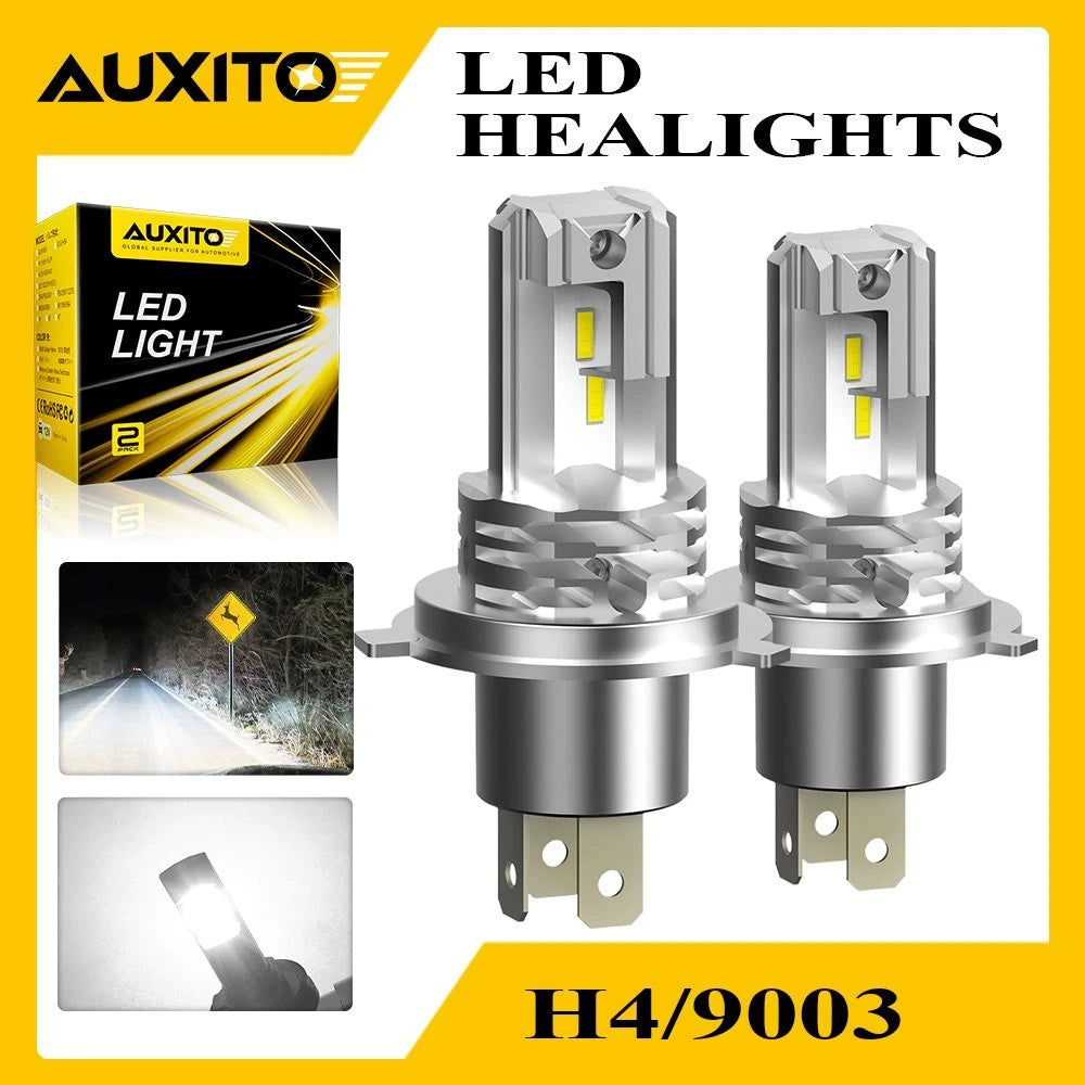 2X H4 9003 LED Headlight Bulbs for Universal Fit (2000–2023)