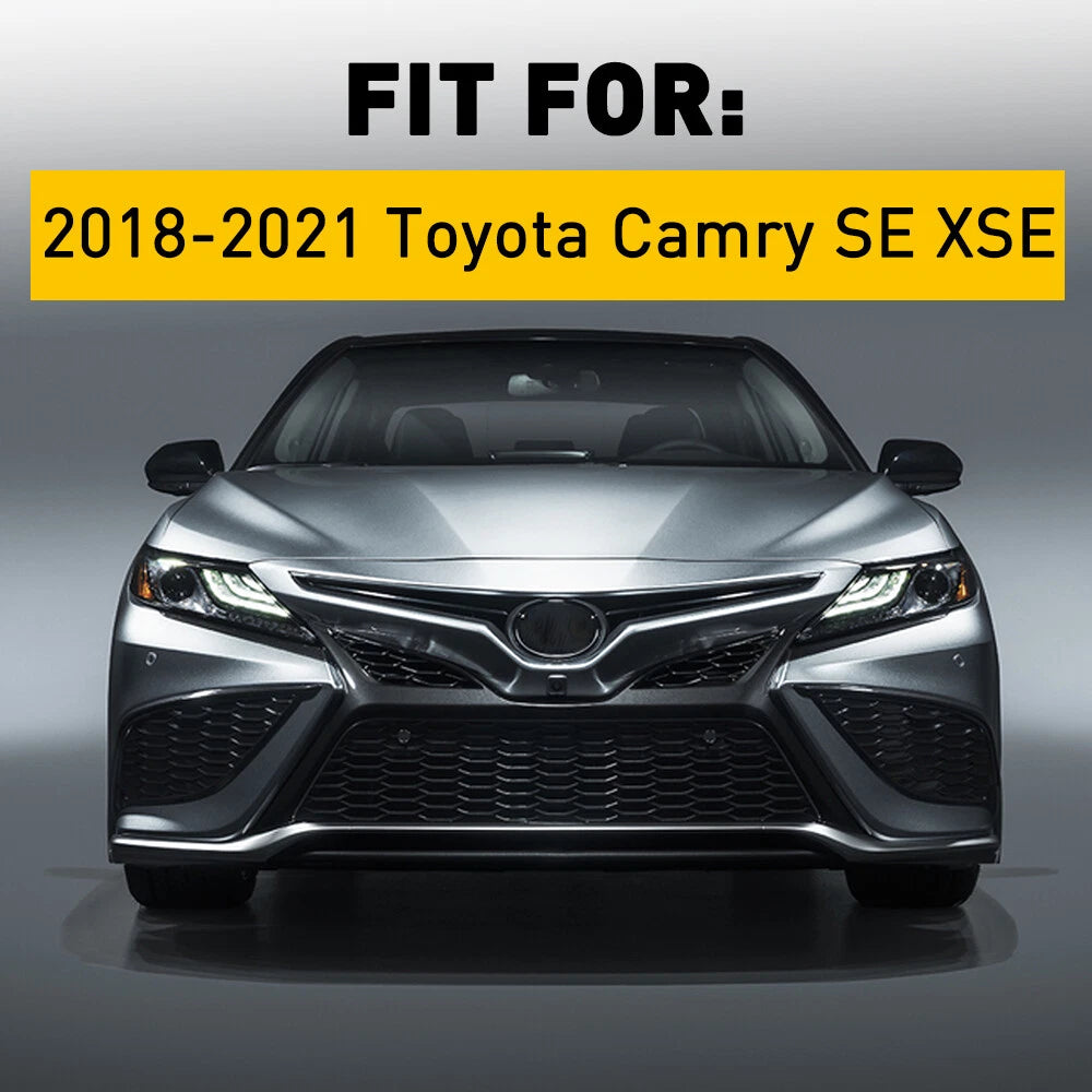 Set of 2 Headlight Filler Trim for Toyota Camry (2018–2021)