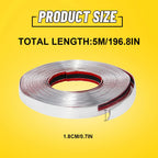 Chrome Trim Molding Strip for Car Door Window Bumper (16ft)
