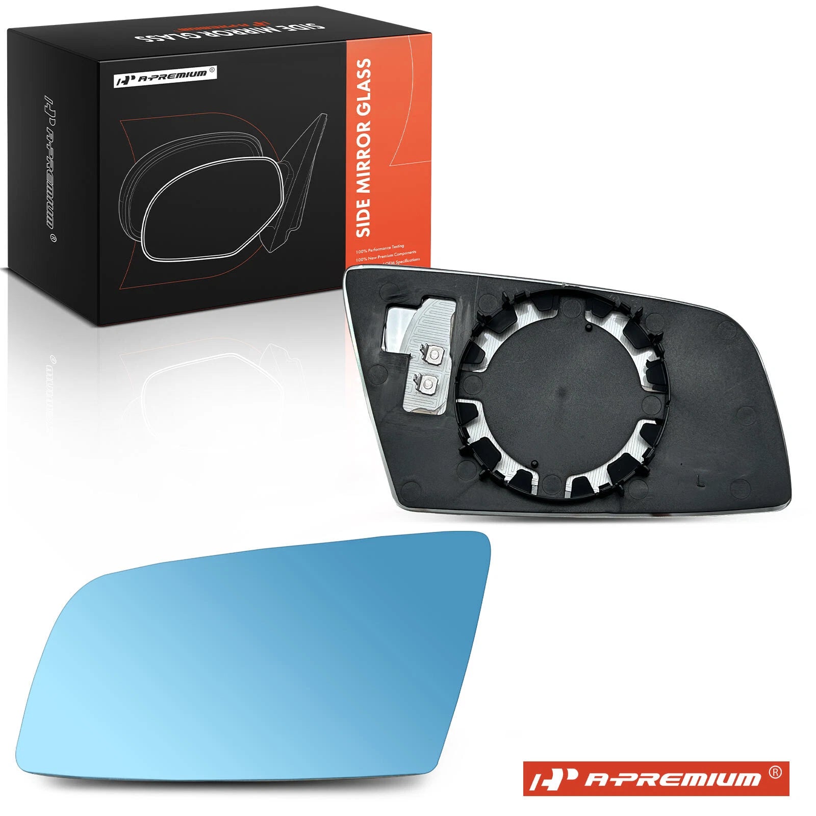 Heated Blue Power Mirror Glass for BMW 525i 528i xDrive (2007–2010)