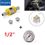 Fuel Pressure Gauge 0-140 PSI for In-Line Adapter