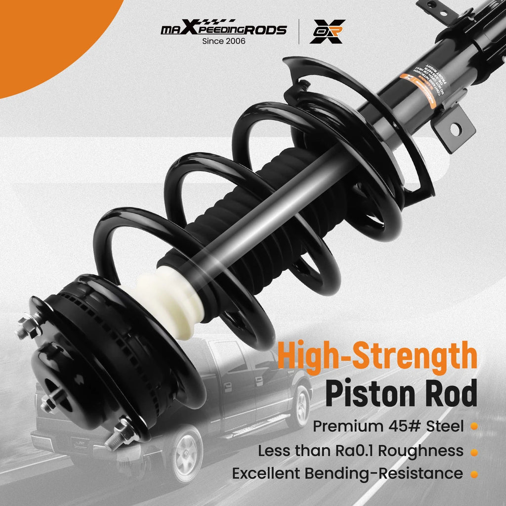 2X Front Quick Complete Strut-Coil Spring for Dodge Journey (2009–2018) 1333402L
