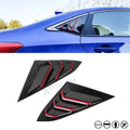 Side Air Vent Window Louver Glossy Black for Honda Civic (2016–2021)