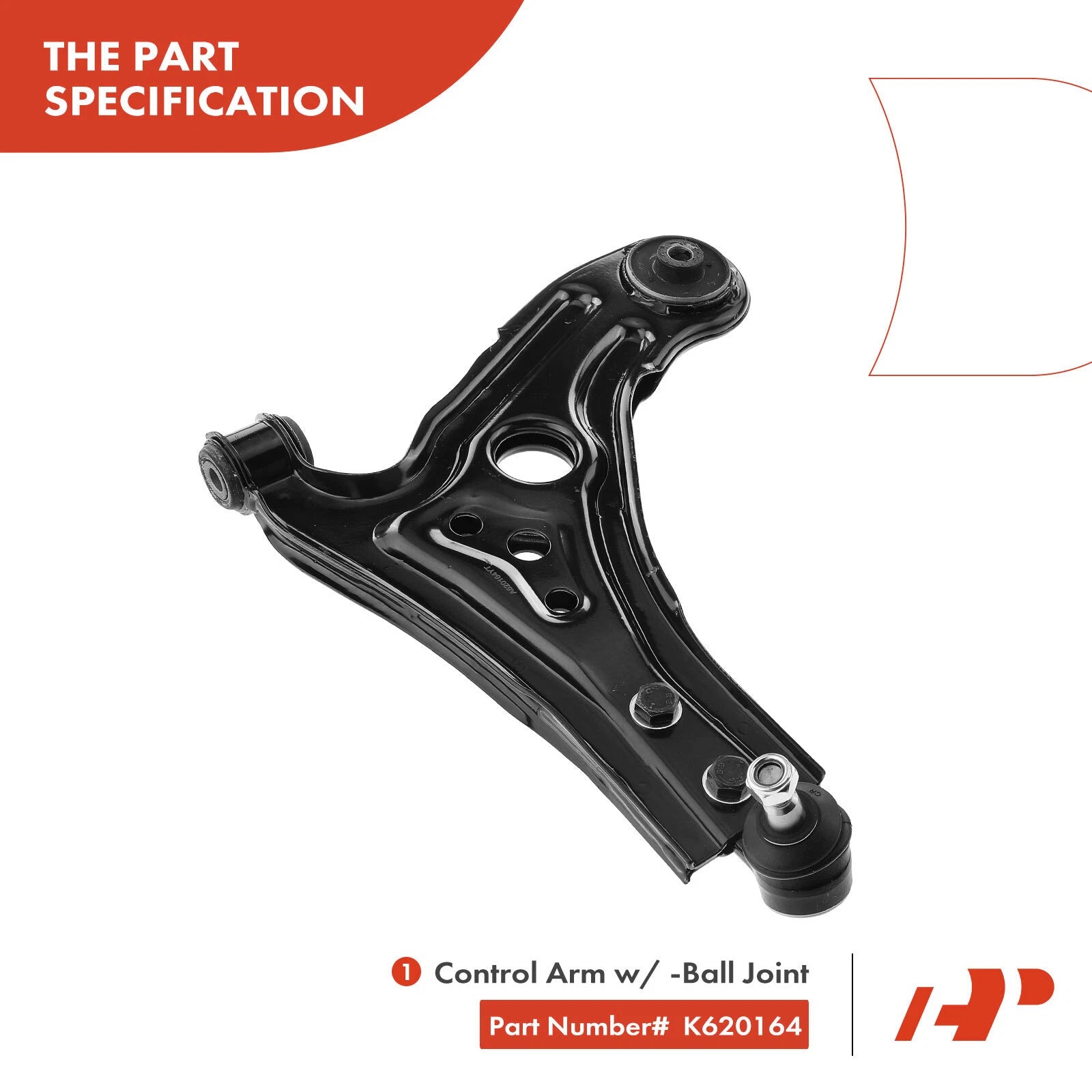 Set of 4 Front Lower Control Arm Tie Rod Ends for Chevrolet Aveo (2004–2011)