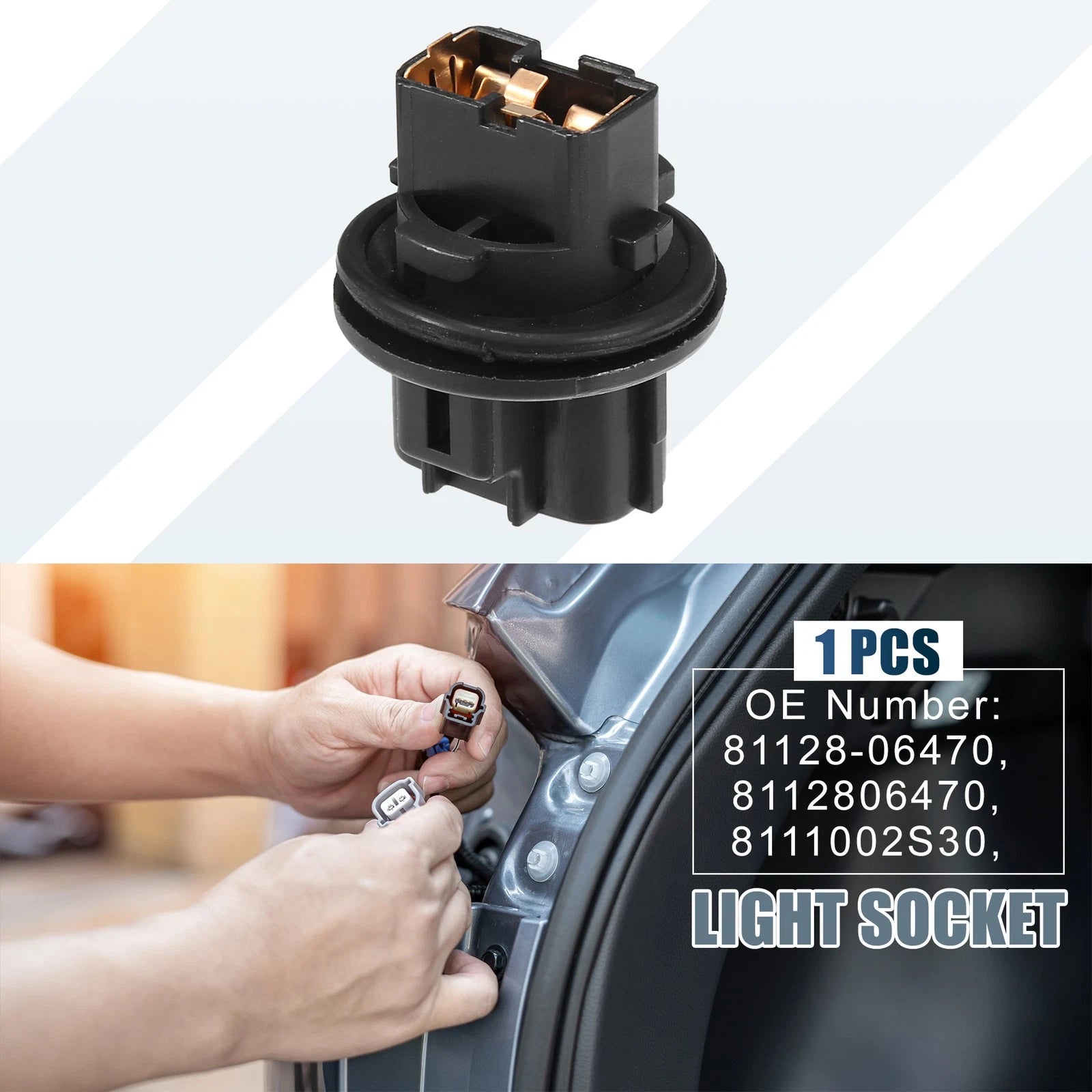 Front Turn Signal Light Bulb Holder 81128-06470 for Toyota Camry (2012–2023)