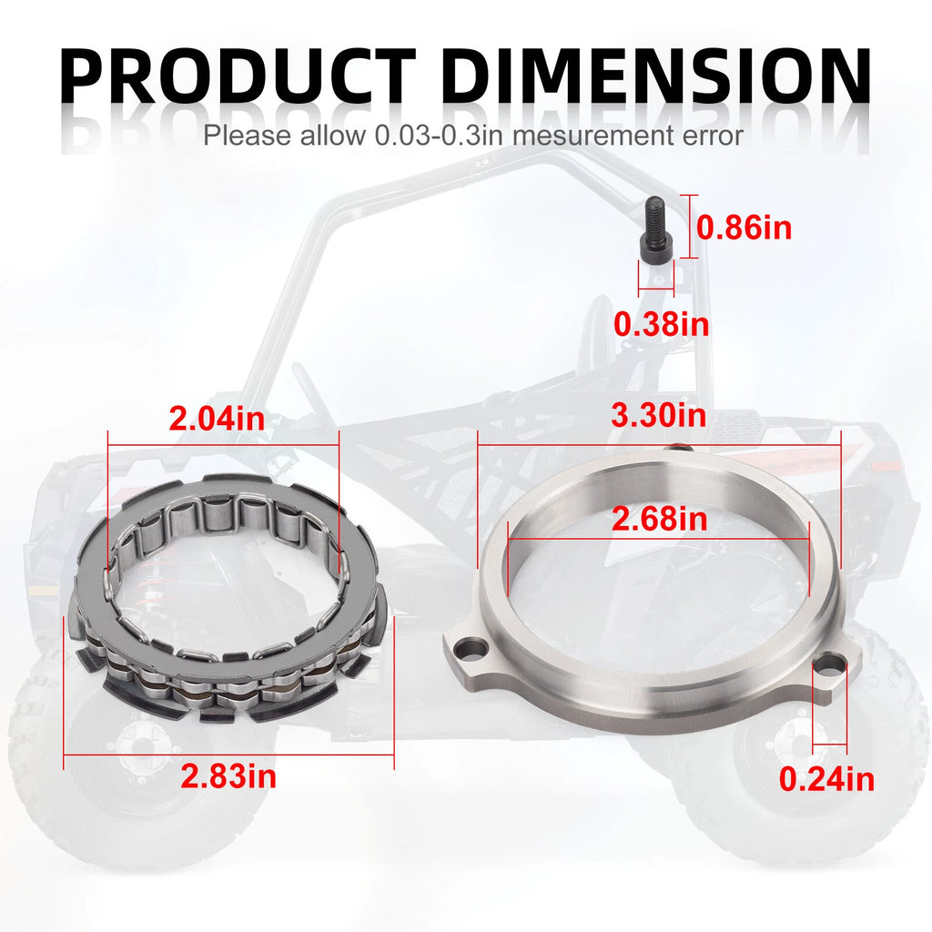 Starter Clutch One Way Bearing Sprag for Polaris Ranger 500 570 900 1000 (2013–2023)