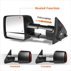 Set of 2 Extendable Power Heated Towing Mirrors for Tundra (2007–2016)