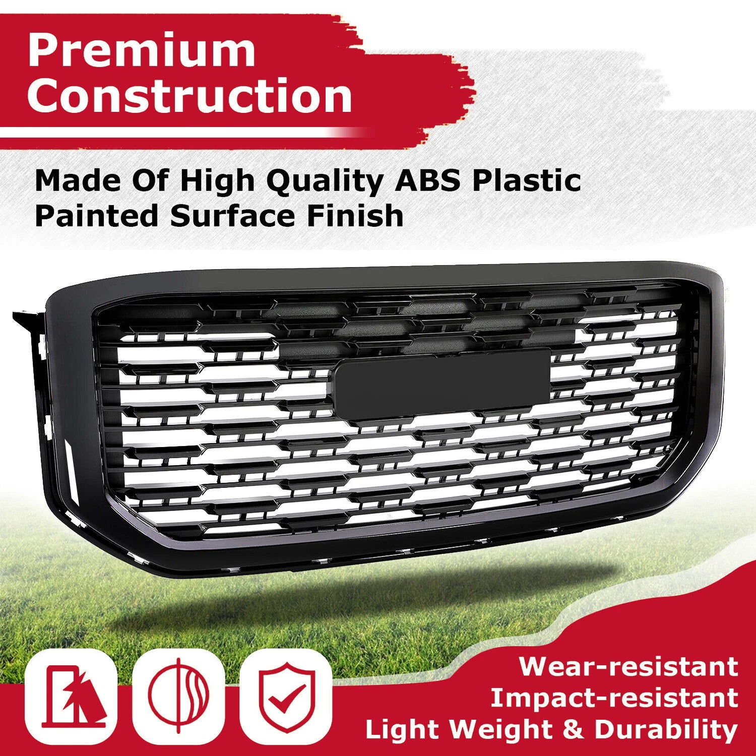 Denali Style Front Bumper Grille for GMC Yukon XL (2015–2020)