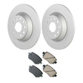 Set of 4 Bosch QuietCast Rear Rotors & Akebono EURO Ceramic Pads for Audi Q3 (2015–2023)