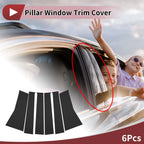 Set of 6 Car Door Pillar Window Trim for Toyota Avanza/Veloz (2022–2025) Black