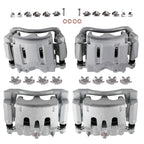 Set of 4 Rear Front Brake Calipers with Bracket for Ford F-250 F-350 (2008–2012)