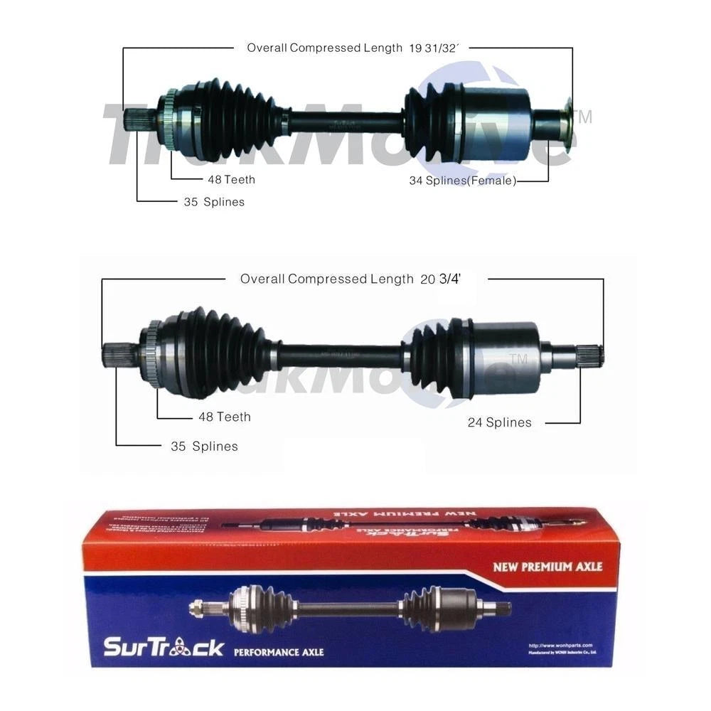 CV Axle Shaft Kit for - Front Driver & Passenger Side