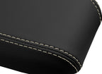 Leather Console Lid Armrest Cover for Nissan Altima (2005–2006) Beige Stitch