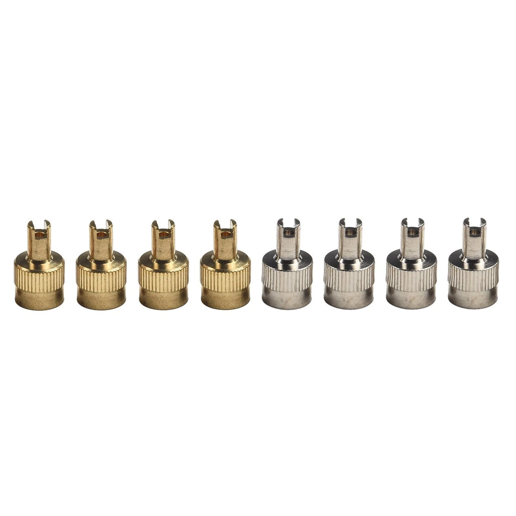 8 Piece Car Valve Key and Cap Bundle for