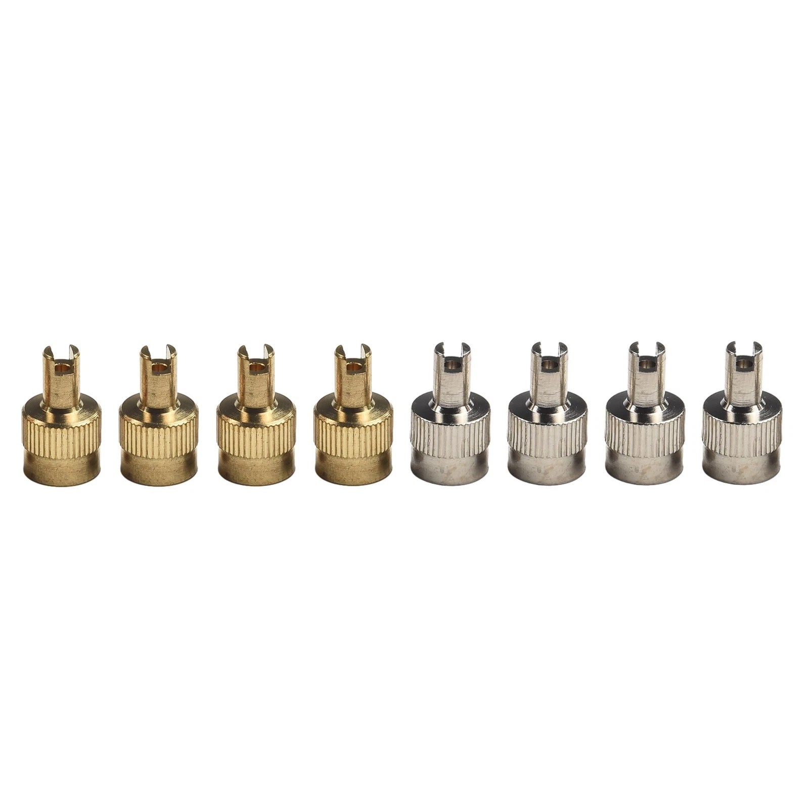 8 Piece Car Valve Key and Cap Bundle for