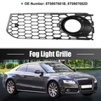 Pair Front Fog Light Mesh Grill Cover for Audi A5 S-Line (2008–2012)