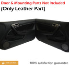Front Insert Door Panel Cover for Acura RSX (2002–2006) Black Leather