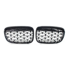 Front Kidney Grille for BMW 1 Series F20 (2011–2014) Gloss Black