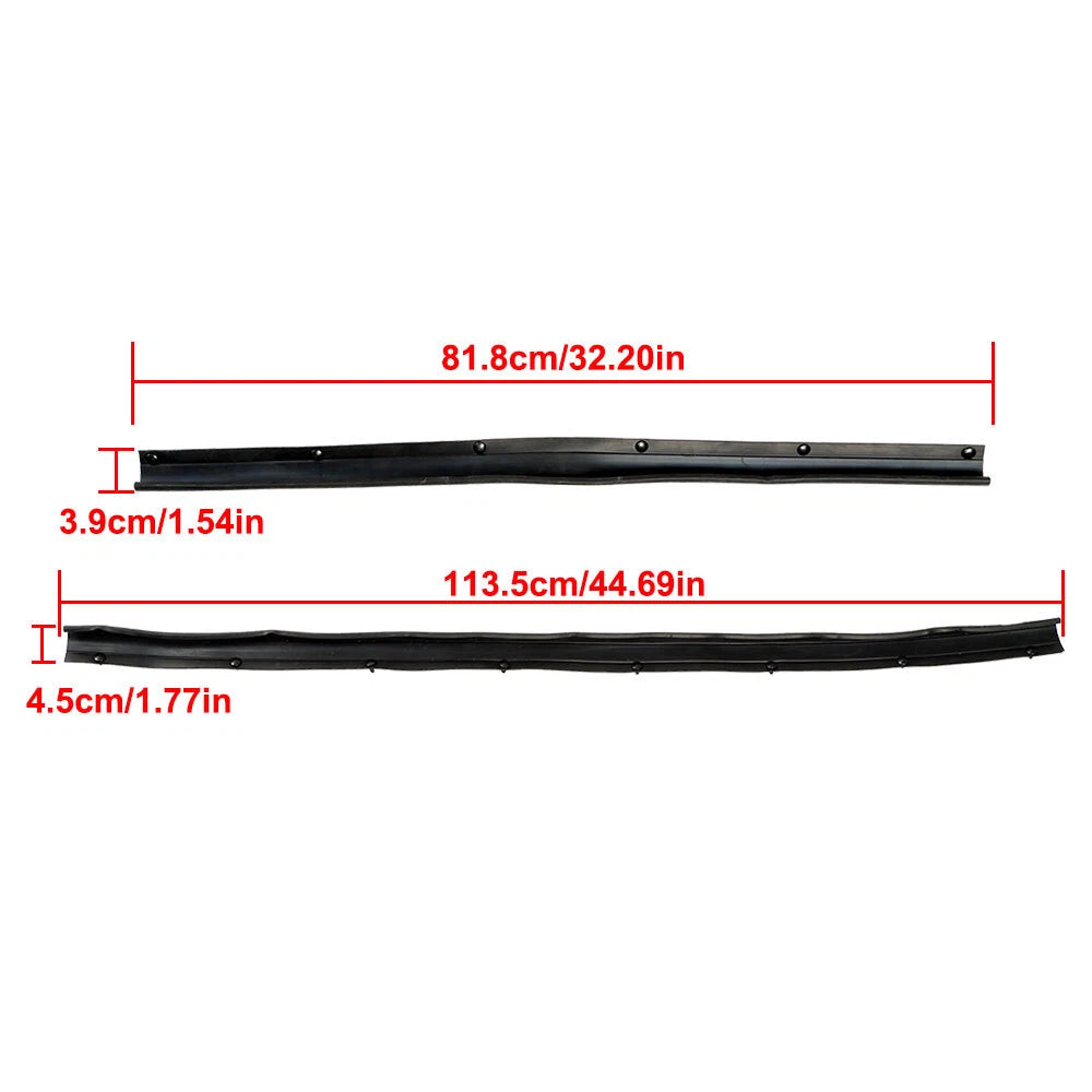 Set of 2 Lower Door Weather Strip Seals for Ford F250 F350 Crew Cab (1999–2017)