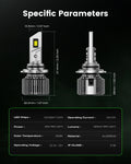 H11 9005 LED Headlight Bulbs for NOVSIGHT (6500K, 22000LM)