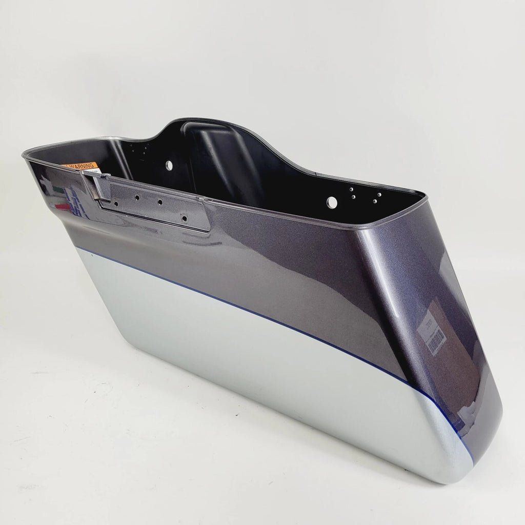 Left Saddlebag for Harley Ultra Limited (2019) - Midnight Blue, Barracuda Silver