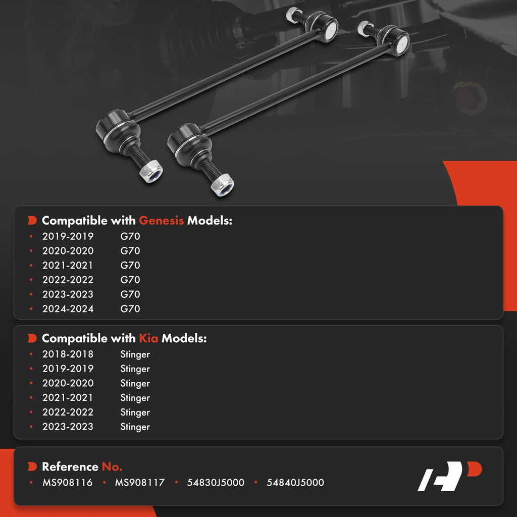 2X Front Side Sway Bar Link for Kia Stinger (2018–2023) Genesis G70 (2019–2024)