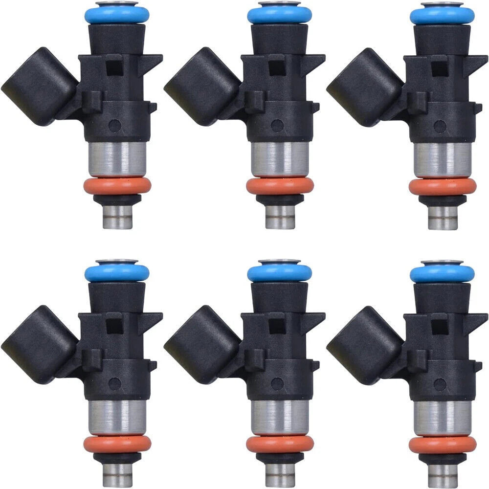 Set of 6 Fuel Injectors for Chrysler Dodge Ram Jeep 3.6L (2011–2021) 5184085AC 0280158233