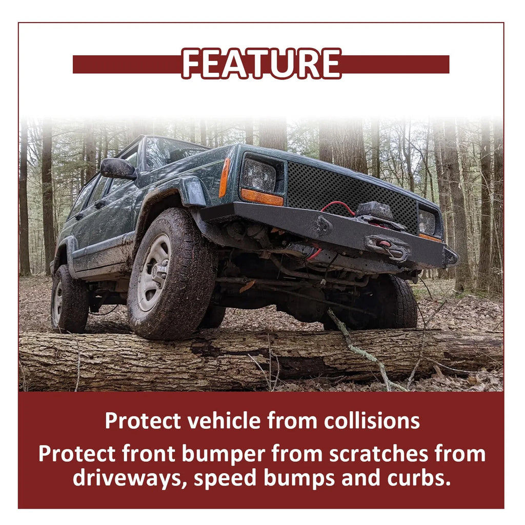 Winch Mount Front Bumper Kit for Jeep Cherokee XJ (1984–2001)