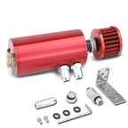 Aluminum Engine Oil Catch Tank 140ml + Filter for Universal Fit (1/2" & 5/8")