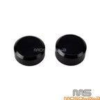 Smooth Black Rear Axle Nut Caps for Harley Sportster S, Pan America (2021-2023)